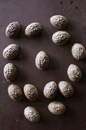 フランス  脳の外臓または、リスの創造物　胡桃のモールド  アンティーク