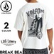 VOLCOM ボルコム Tシャツ メンズ 半袖Tシャツ グラフィックTシャツ ロゴTシャツ コットンTシャツ ルーズフィット BREAK BEATS GRAPHIC VST261010 26SS 日本代理店正規品