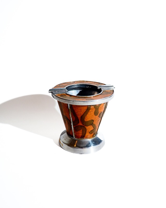 iron patterned ashtray