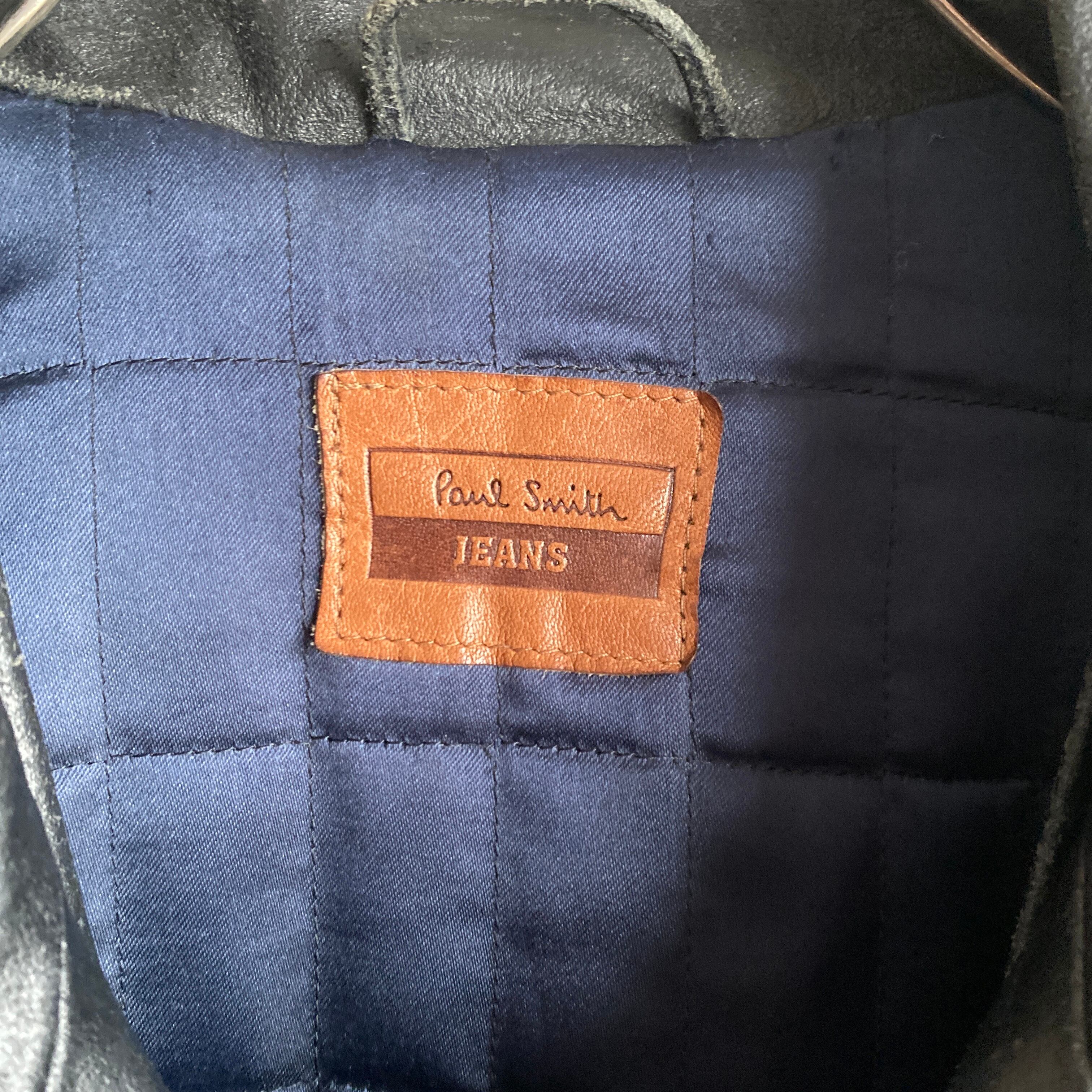 90s Paul Smith Jeans leather carcoat | CLOSE CLOTHES