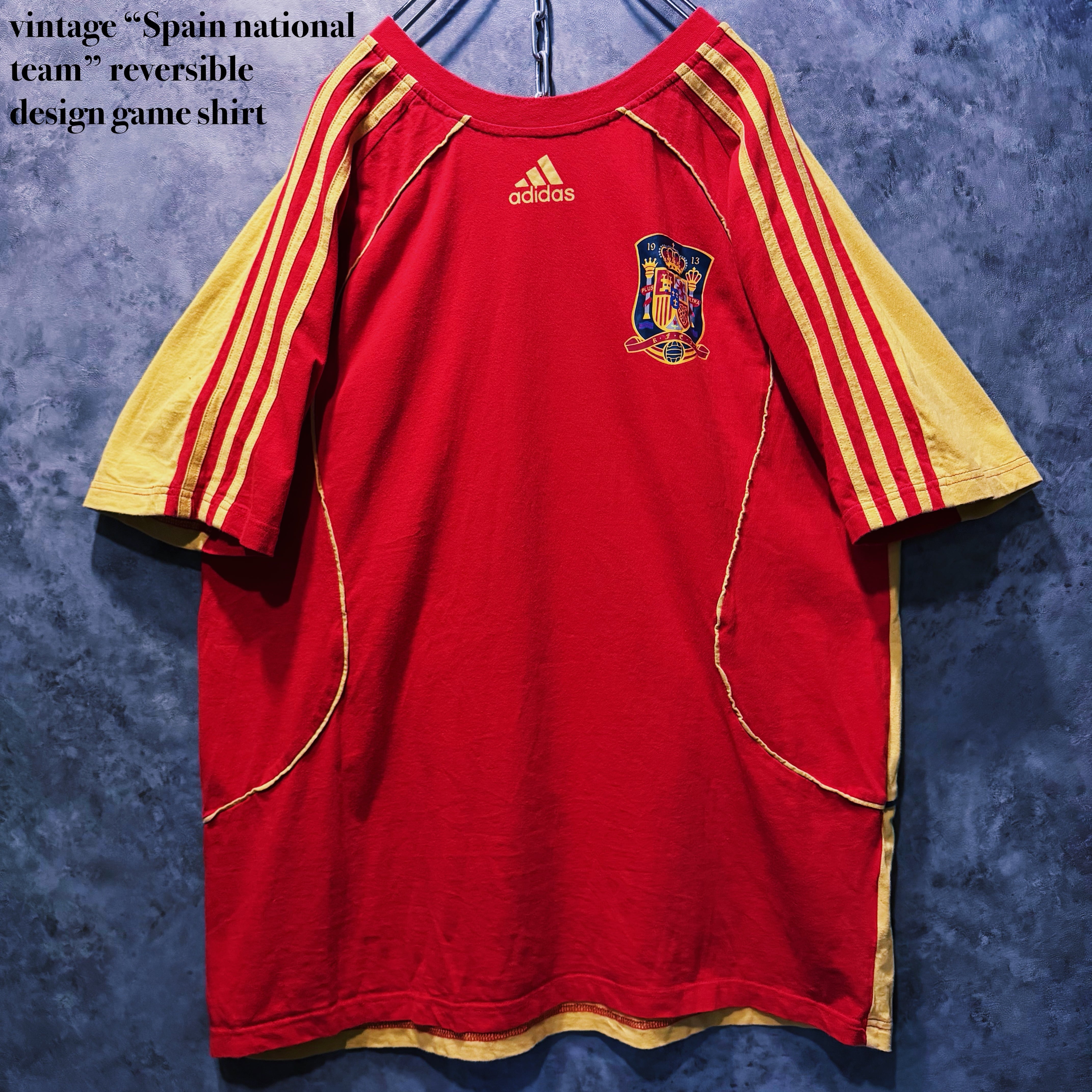 【doppio】vintage “Spain national team” reversible design game shirt