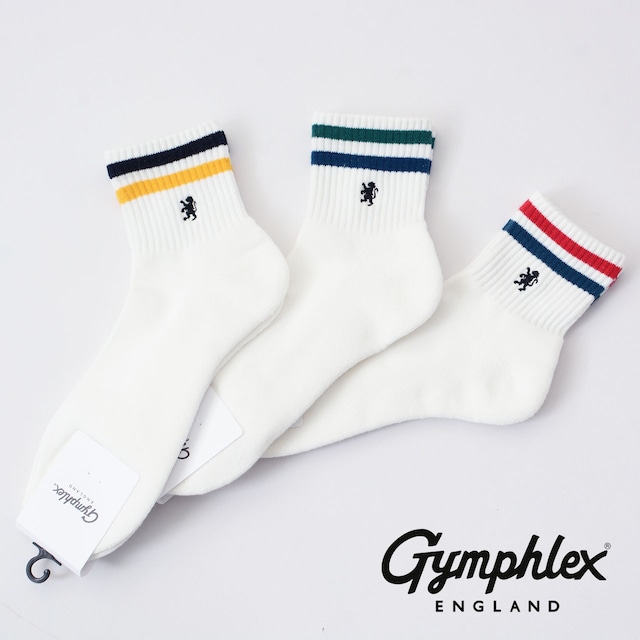 Gymphlex [ジムフレックス] COLOR LINE SOCKS [GY-H0280TCS] カラーラインソックス・ラインソックス・靴下・MEN'S / LADY'S [2024SS]