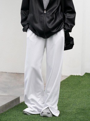 White slit wide pants（ホワイトスリットワイドパンツ）c-236