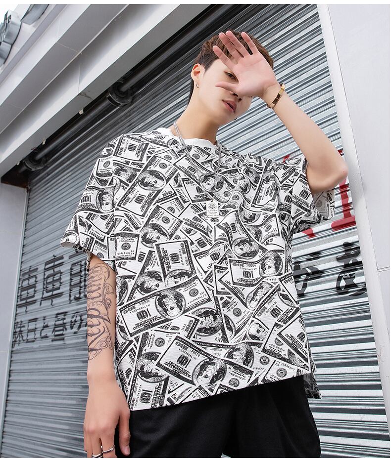 全2色 Tシャツ カットソー プリント カジュアル ユニセックス