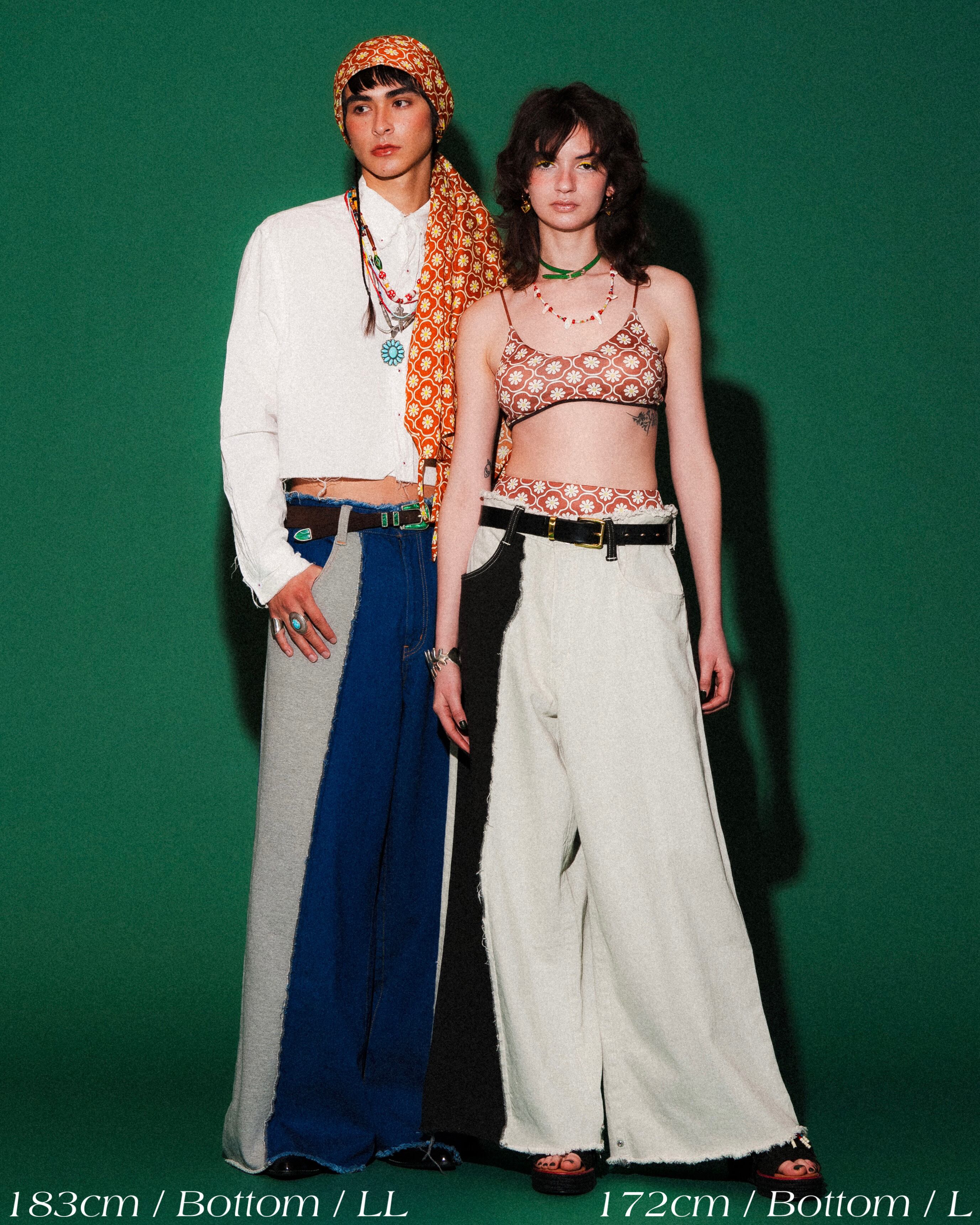2WAY Baggy Denim Pants | AMBERGLEAM