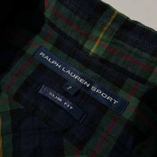 Ralph Lauren SPORT ラルフローレン 斜めチェック柄 BD 長袖シャツ サイズ 7 /レディース/インパクト21