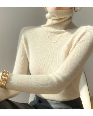 ウールブレンドタートルネック 3color A0699