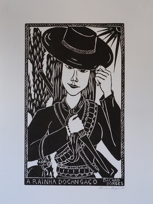 BACARO BORGES バカロ・ボルジェス 木版画 S　【A RAINHA DO CANGACO】