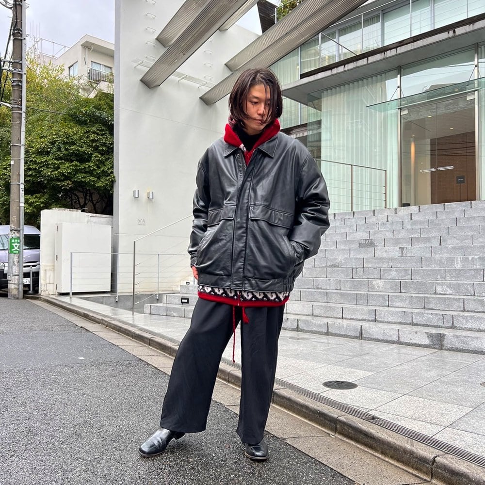 Dunne & Cole] Vintage Lamb Leather Jacket [1990s-] Vintage Lamb