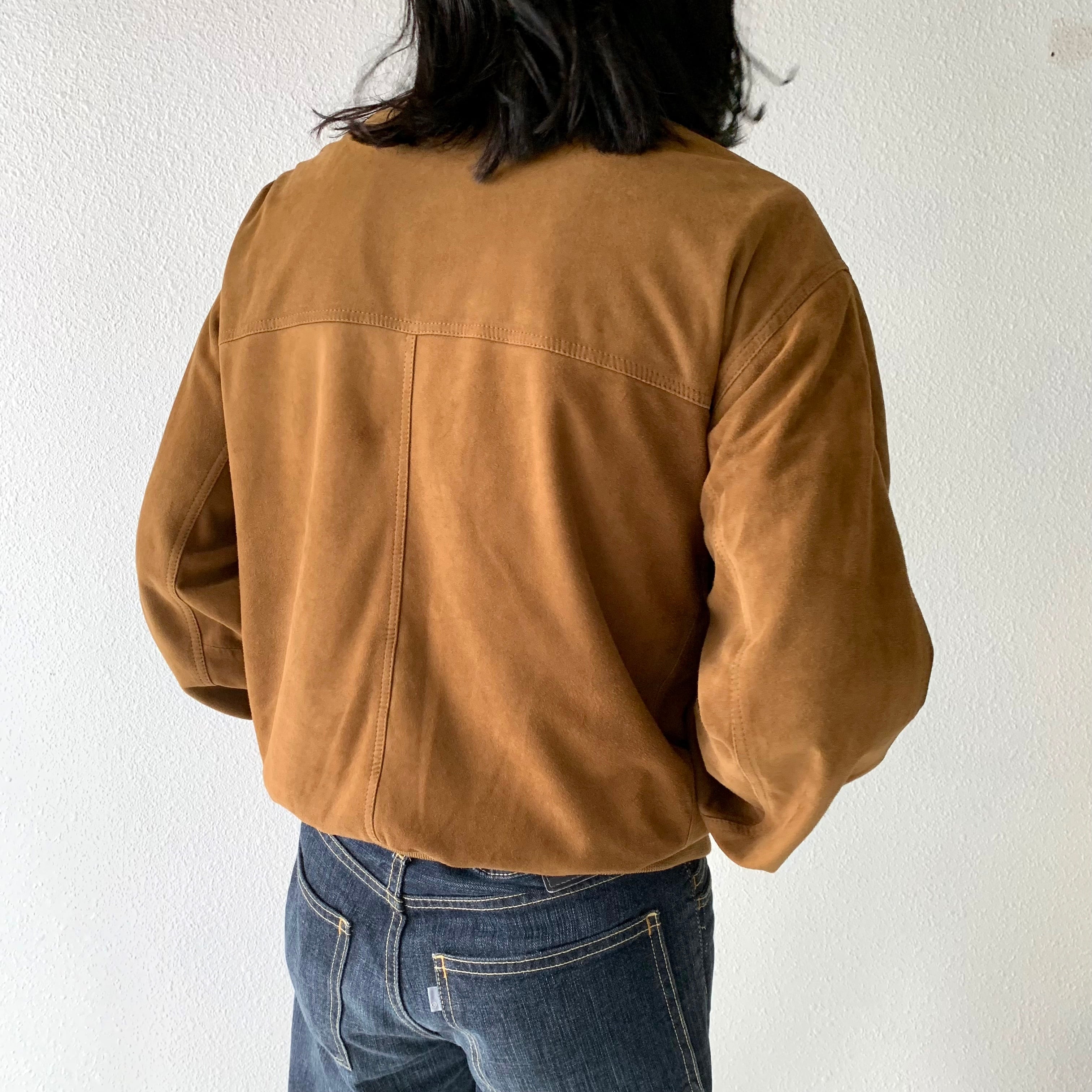 0128 / 1990's suede leather valstar type ブラウン スエードレザー ...