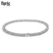 2mm 20cm luxury tennis bracelet silver