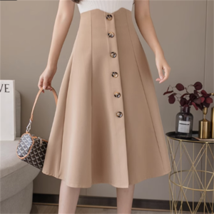 【送料無料】 スカート 3色 ロングスカート ロング ロング丈 膝丈 ひざ下丈 フレア Aライン シンプル ファスナー ハイウエスト ボタン かわいい 大人可愛い きれいめ カジュアル 大人 上品 おしゃれ お洒落 こなれ感 コンサバ系 ラフ レディライク 無地 秋 誕生日会 30代 40代 レディース 女性用 ママ デート お出かけ お呼ばれ 休日 アウトドア お茶会 女子会 授業参観 着回し 普段使い オルチャン 韓国 ファッション コーデ スタイル 体型カバー プチプラ 着痩せ   インスタ映え
