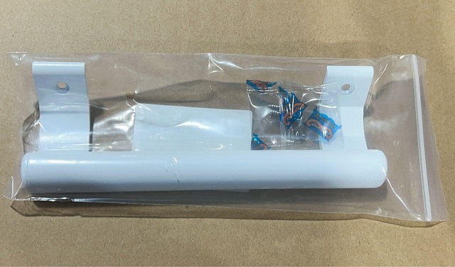 引き戸ハンドル、アルミニウム合金キャビネットドア、バルコニー引き戸、ドアと窓、プラスチック鋼露出ハンドル (白)