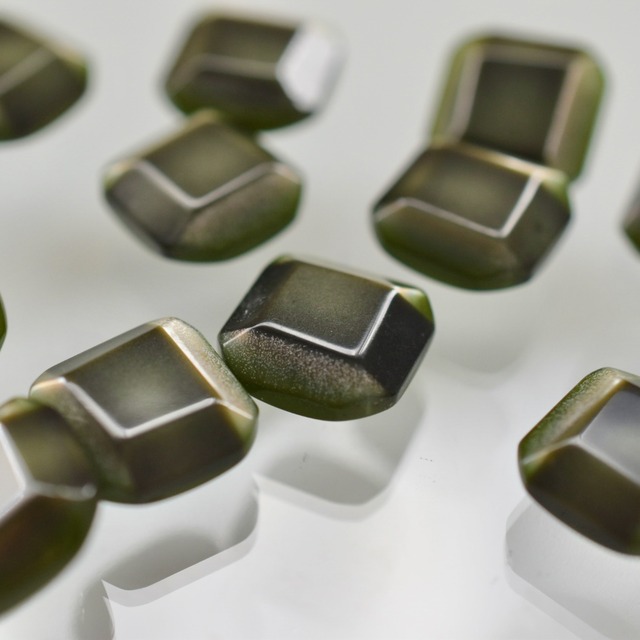 立体スクエア ディープグリーン 15mm
