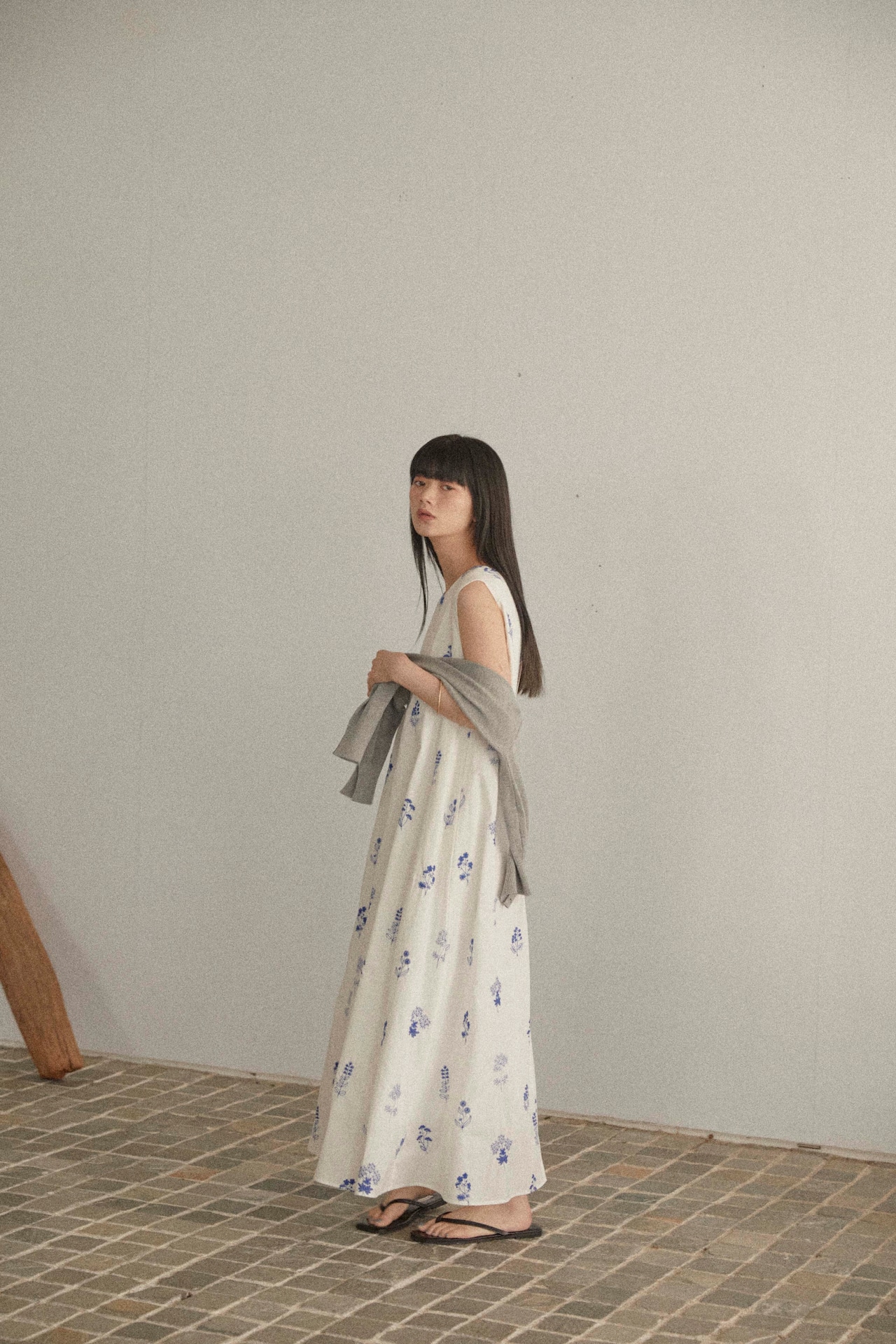 DU250522 Flower Embroidery One Piece 【Tsizeあり】