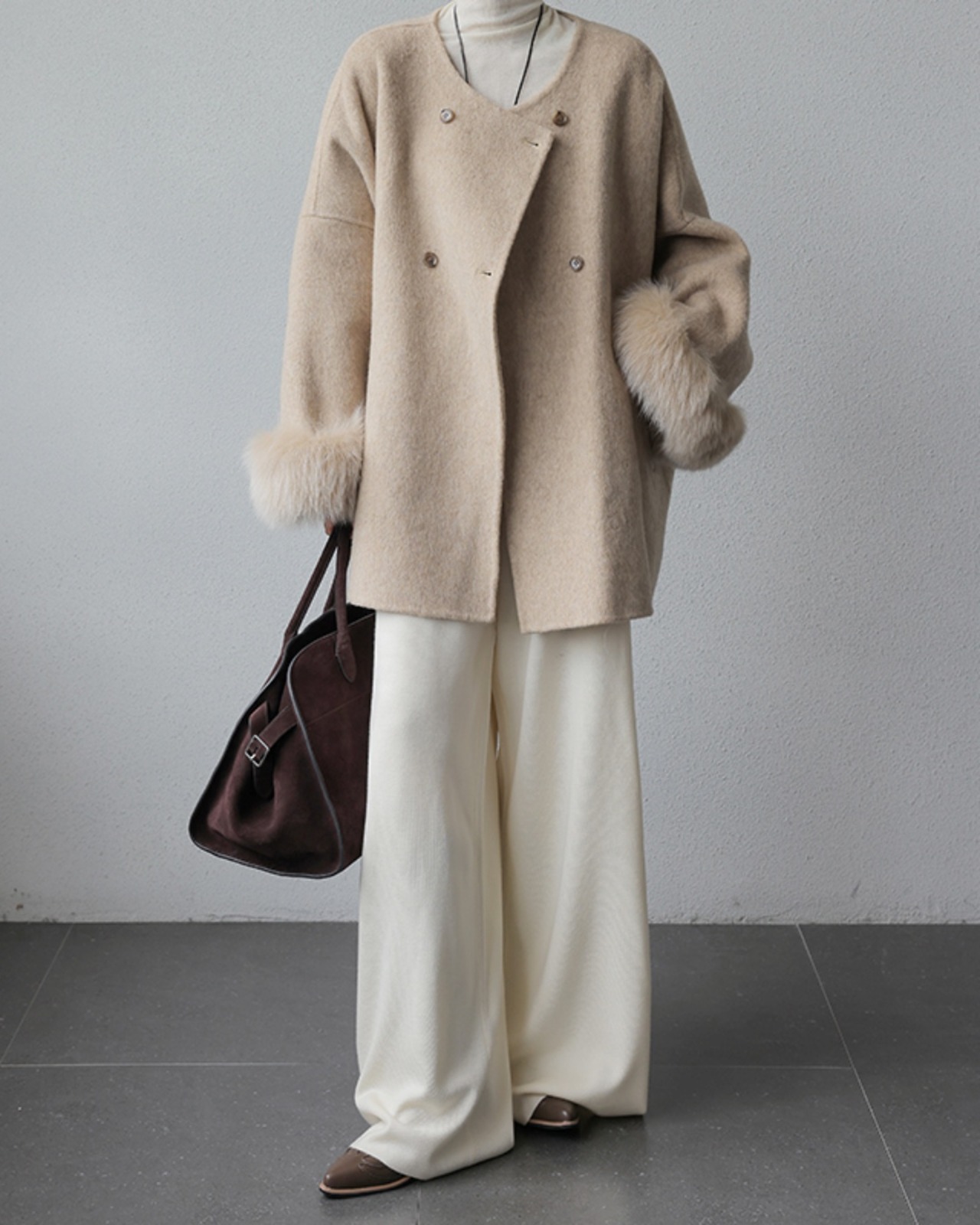 Loose high waist leg Pants T20120