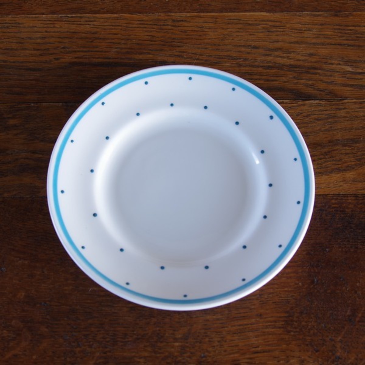 アンティーク食器 スージークーパー ブルーグリーン ポルカドット 水玉柄 ケーキ皿 16cm #180510-4 ヴィンテージ デザート