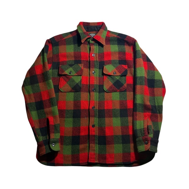 vintage 1950’s WINTER KING block check wool shirt