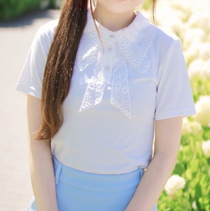 ♡新作♡ガーリーレース半袖トップス