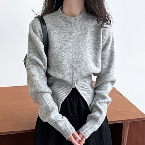 プロントジッパースリットニット　　232610