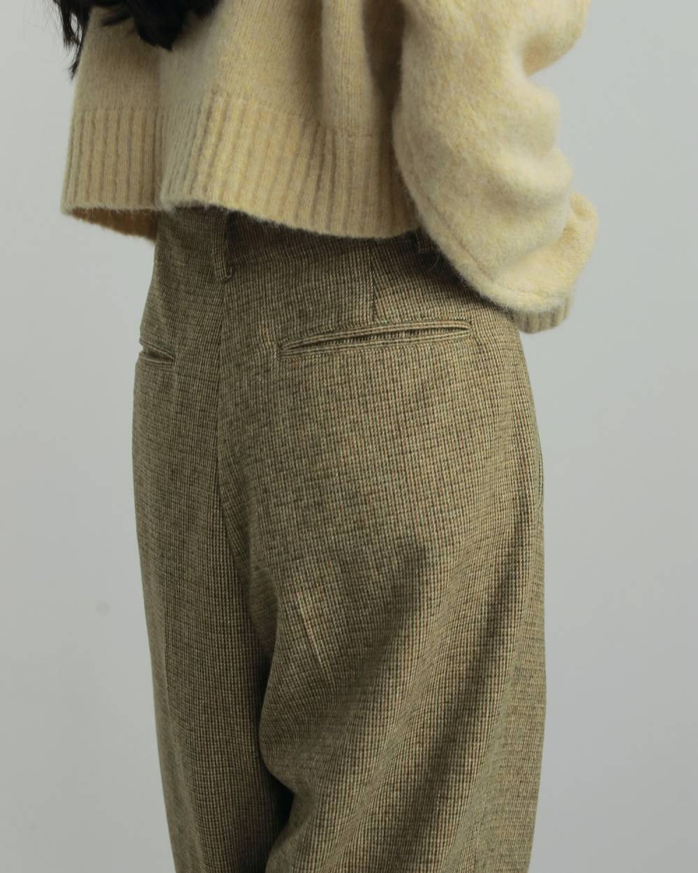 anuke(アンヌーク) Check Tuck Pants | サウスオレンジ｜メンズ