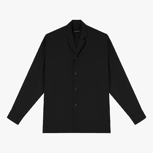 LAD MUSICIAN【ラッドミュージシャン】NOTCHED LAPEL BIG SHIRT (2124-104 BLACK )