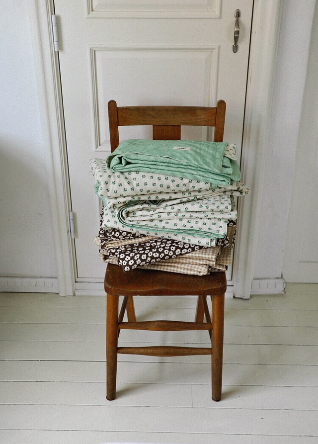 〈 即納アイテム 〉OHDIBS / Grandma Blanket _ green Mサイズ