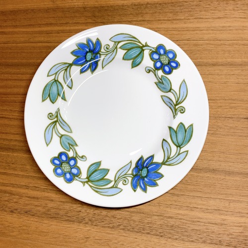 スージークーパー アールヌーボー プレート16.6cm(ブルー) イギリス製 ヴィンテージ susie cooper B