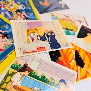 ☆送料無料!☆ VINTAGE 1996【 Sailor Moon / セーラームーン 】 トレーディングステッカー 単品(1個=6STICKER入) 〚アメリカン雑貨 アメトイ〛