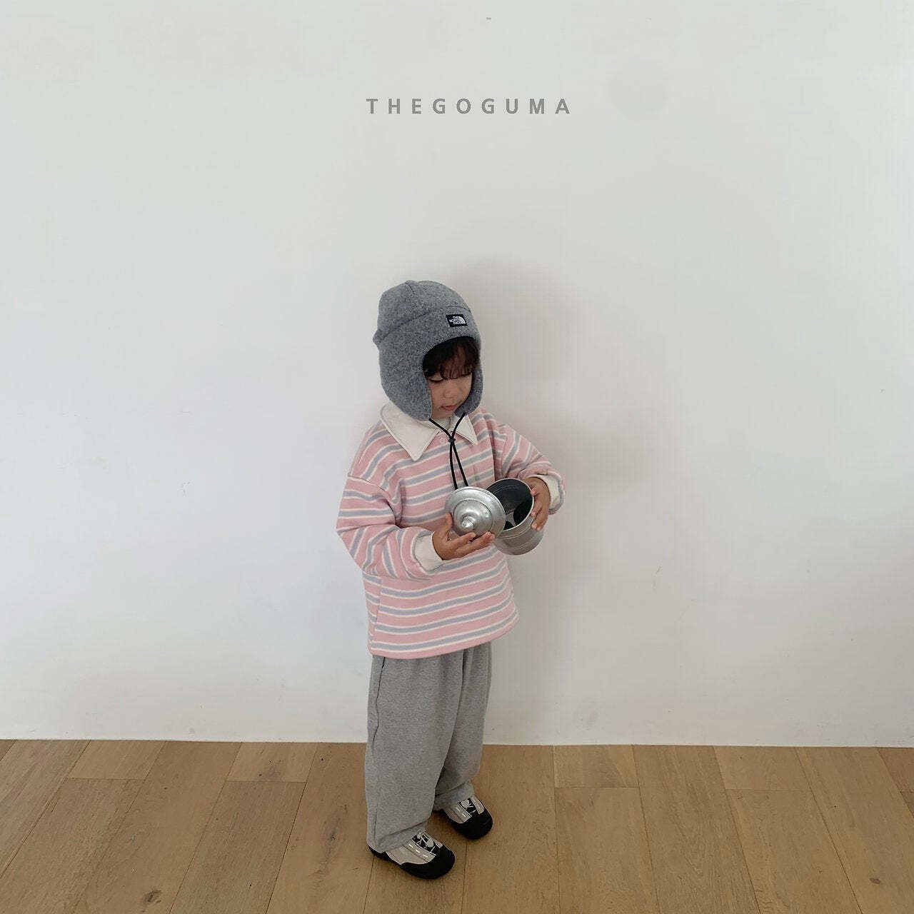 【取寄】THE GOGUMA わたあめ裏起毛襟付きTシャツ｜冬服｜韓国子供服