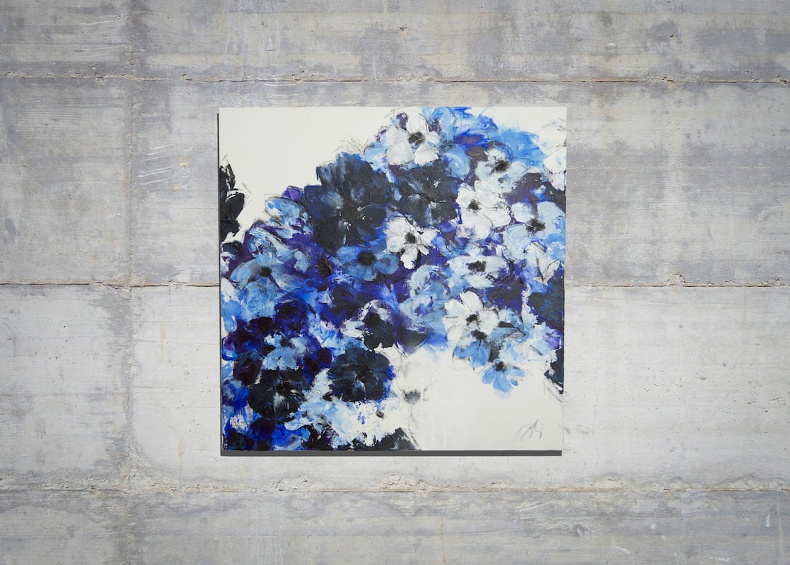 Flower / 青い花をテーマにした現代アート作品 絵画販売 | TOMOYA