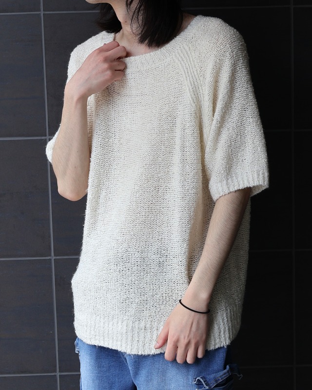 Short sleeve knit t-shirt