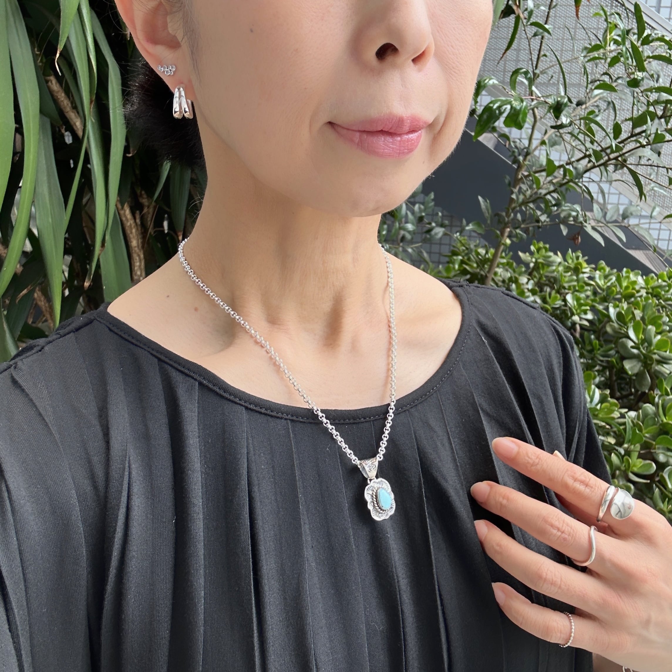 Indian Jewelry 》【一点物】ゴールデンヒル ターコイズ レクタングル