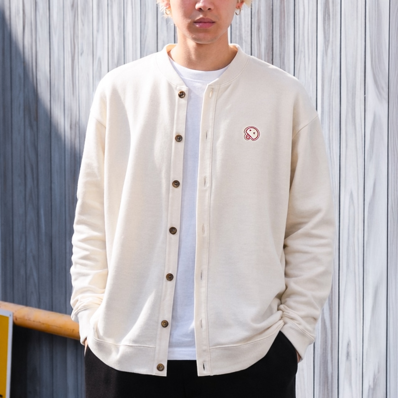 日本製裏毛カーディガン