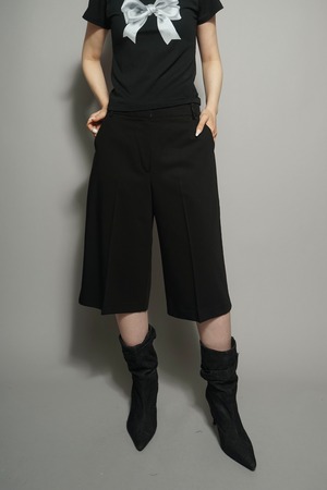 SLIM HARF PANTS (BLACK) 2402-85-113