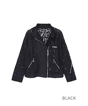 【先行販売】COOLAロゴレースライダースジャケット (BLACK) CQ-48036