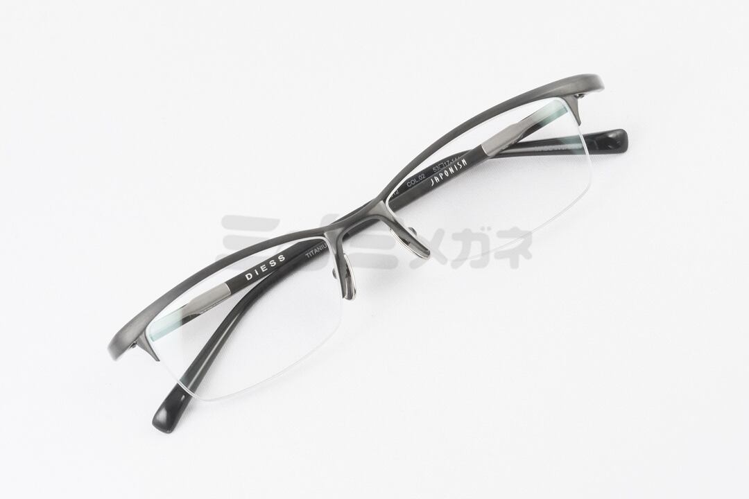 JAPONISM メガネ JD-012 DiESS COL.02 スクエア ナイロール 半リム