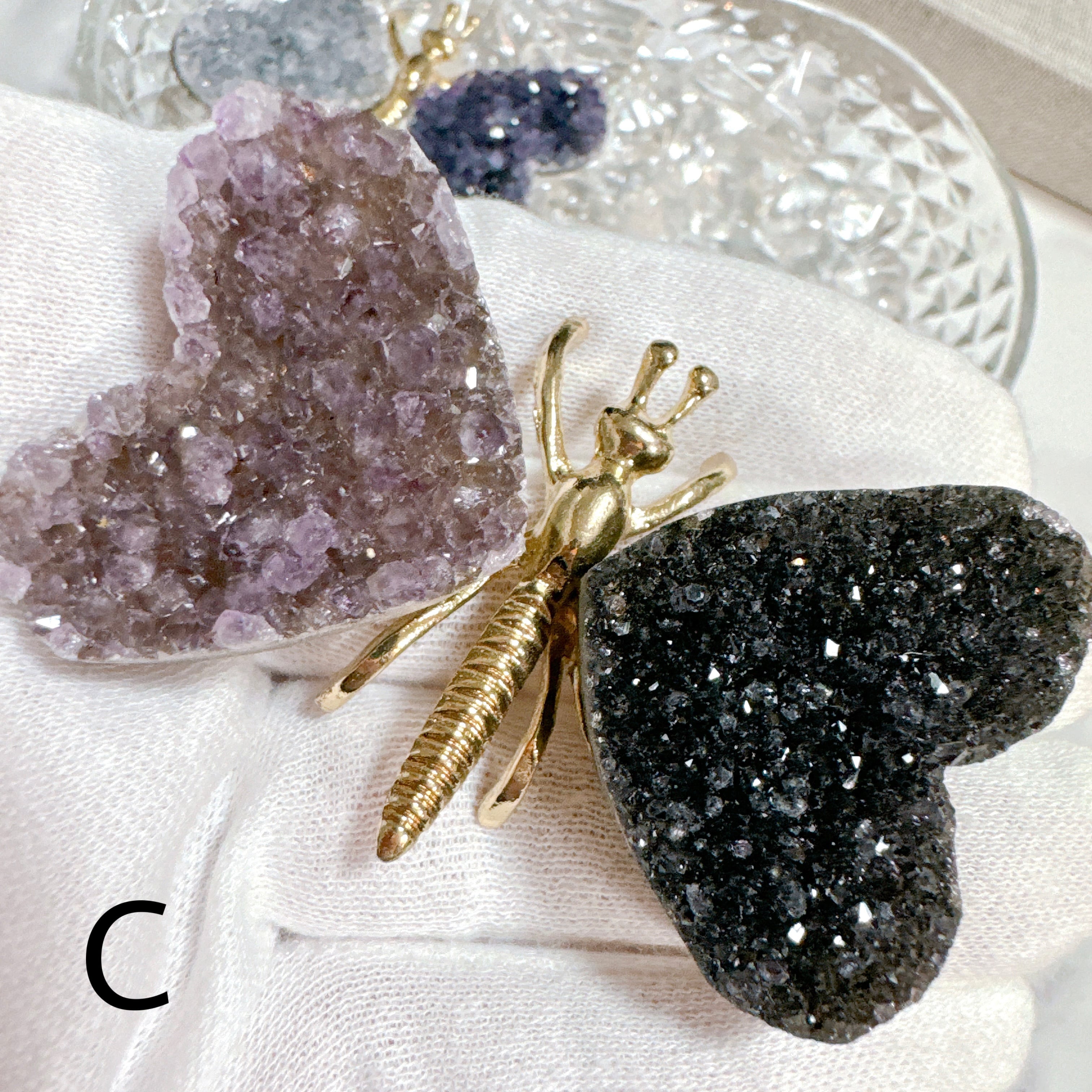 アメジスト シュガー 天然石 天然石シュガーアメジストのハート 置物