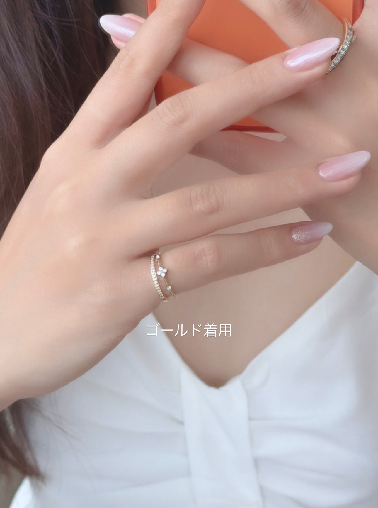 peau. jewelry 廃盤/【紫陽花】Ajisai ring/K10YG AJISAI/あじさい