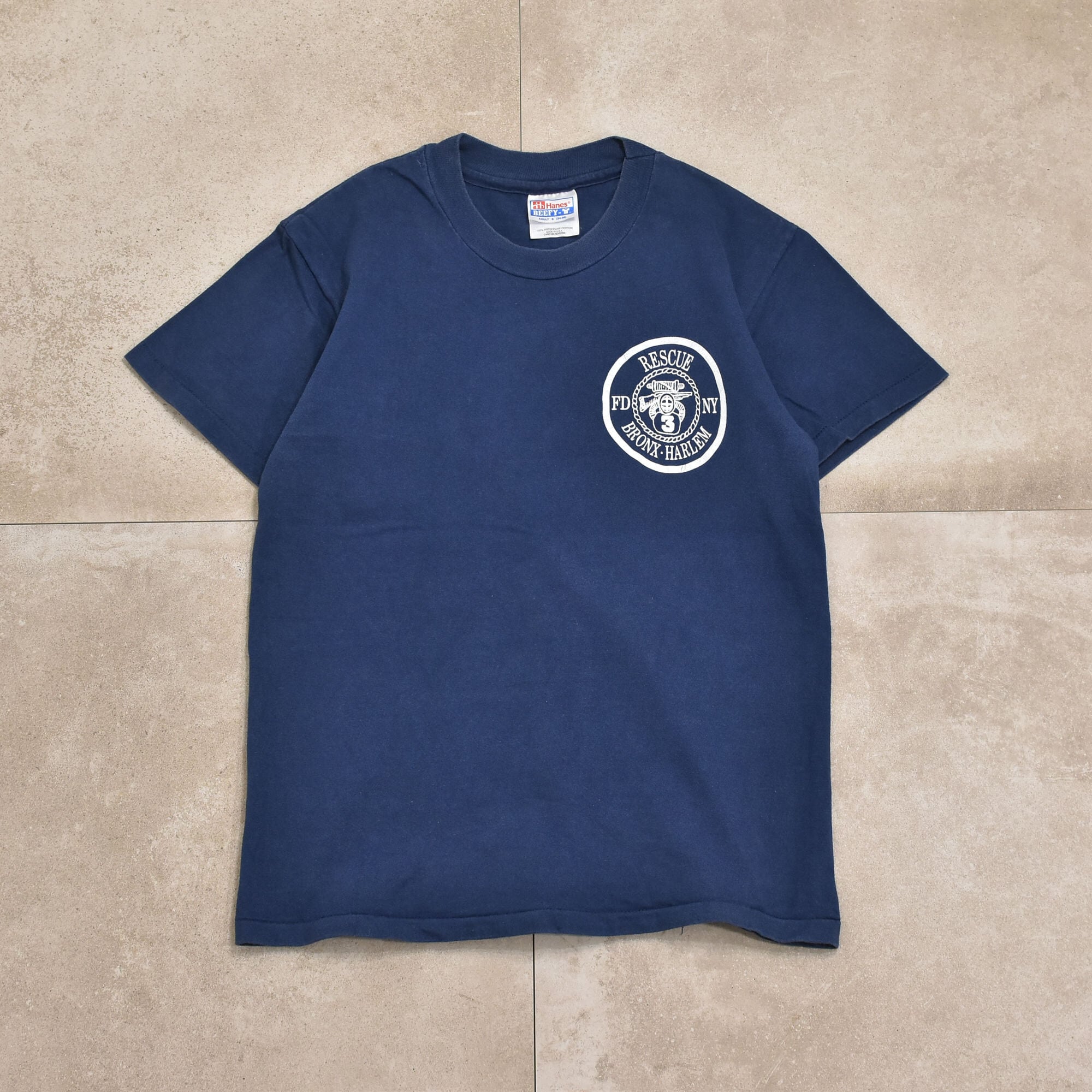 90s USA Hanes FDNY Rescue 3 printed T-shirt | 古着屋 grin days