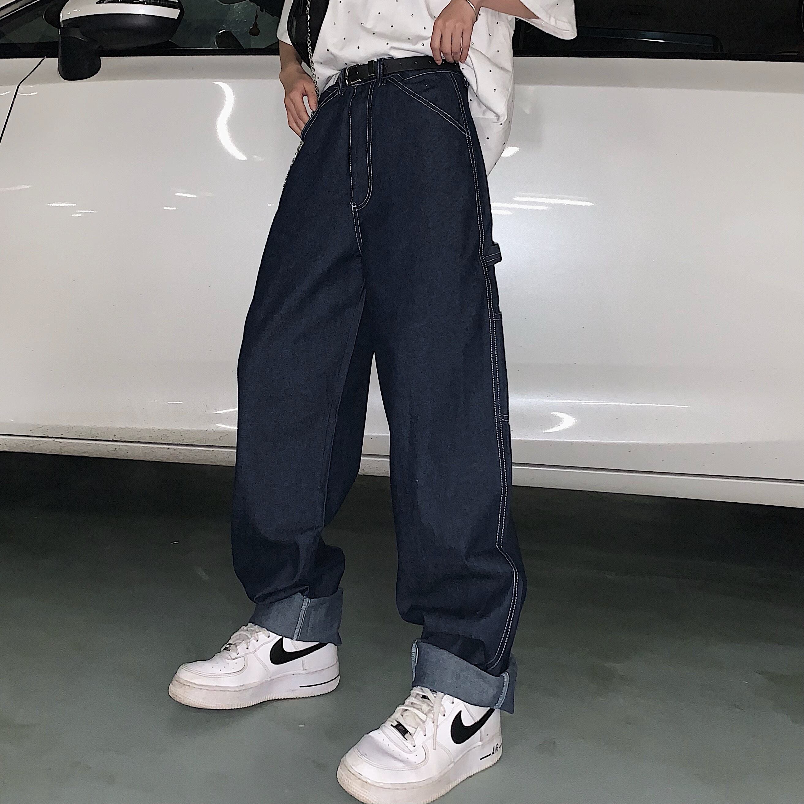 スタイルジーンズ レディースパンツ ルーズハイウェストカジュアル ストリート ケッペル966249451