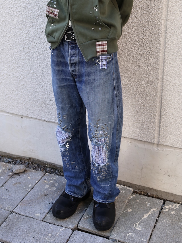 【Hannah Creak/26aw】Studded Jeans Blue