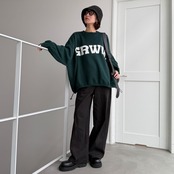 [GRWM]ボリュームワイドknit/グリーン