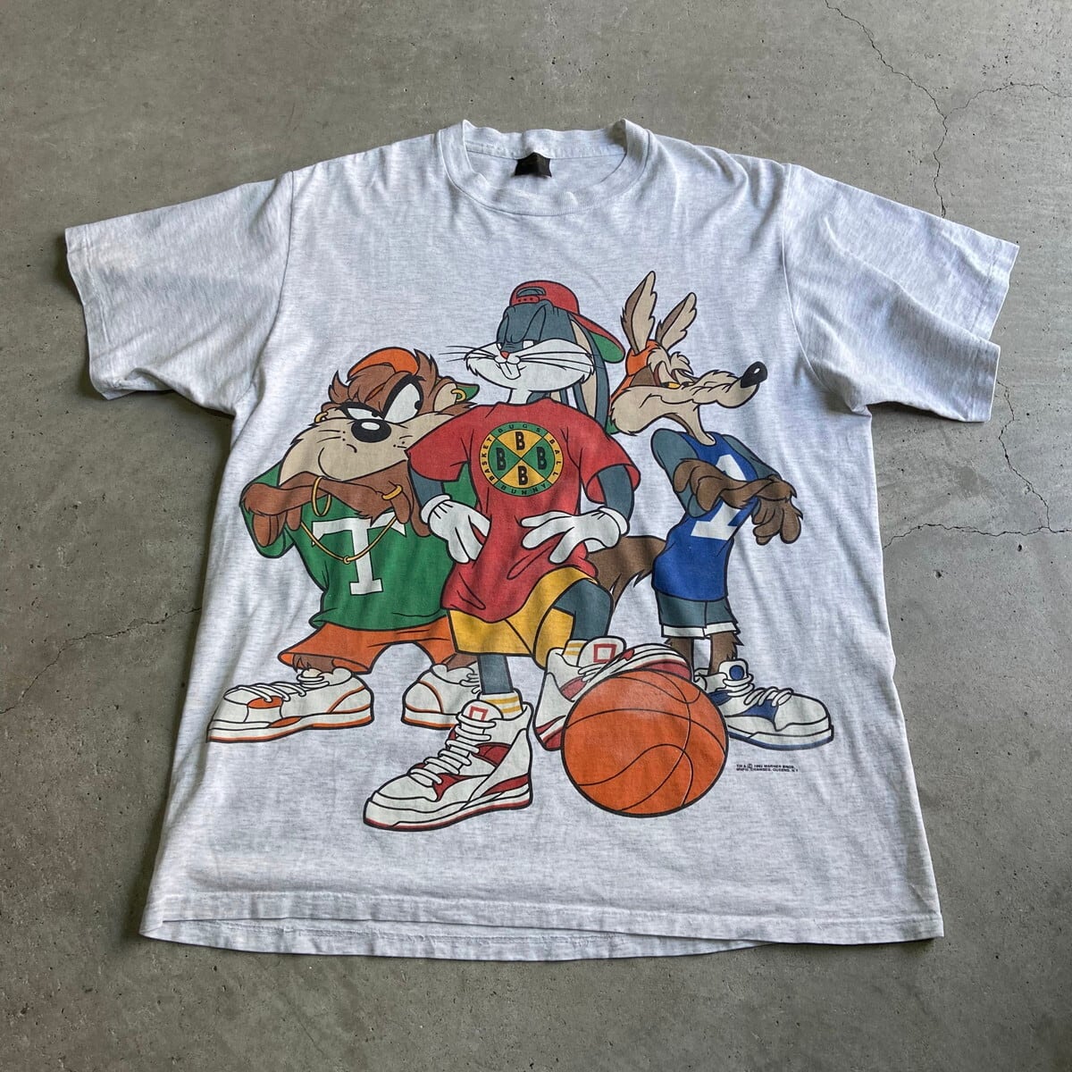 ルーニーテューンズ Tシャツワンピース ロング丈 タイダイ柄 90s USA