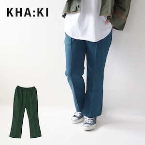 【SALE 50%OFF】KHA:KI [カーキ] STP SOFT FLARED PANTS [MIL-22HPT156] STP ソフトフレアパンツ・フレアパンツ・ブーツカットパンツ・LADY'S [2022SS]