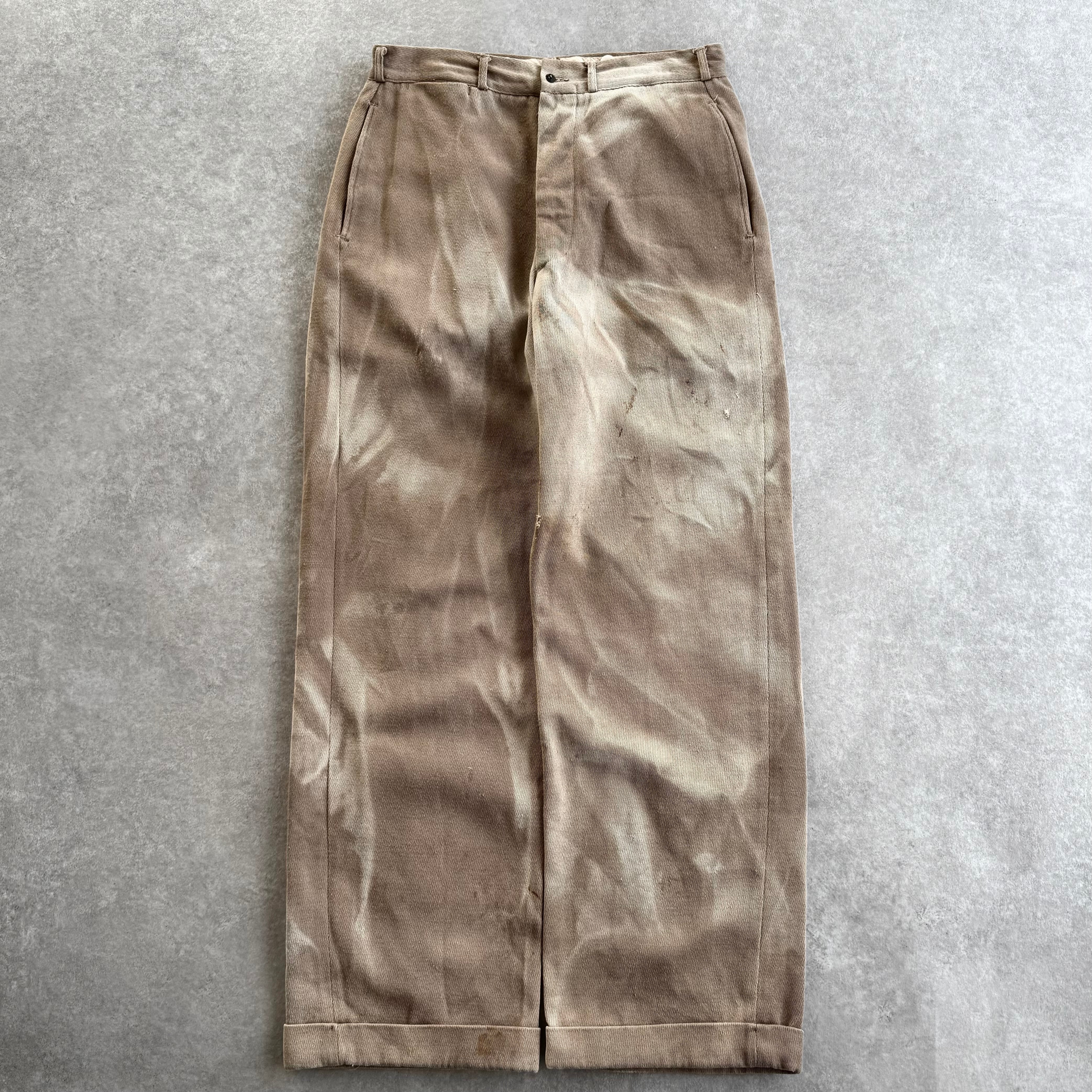 50s~60s Rayon Gabardine Weston Slacks 