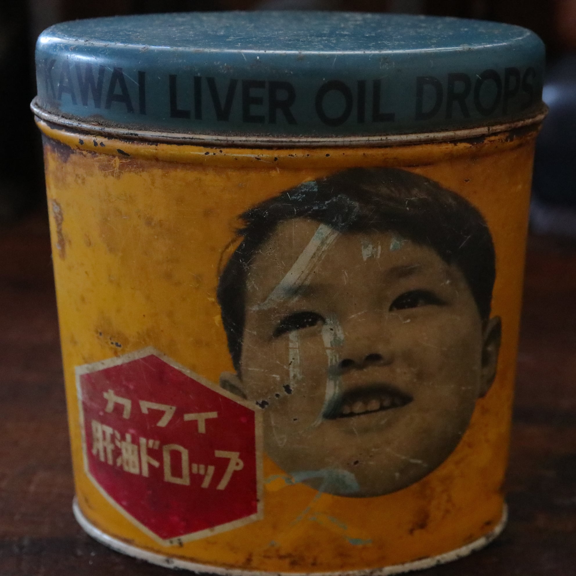 カワイ肝油ドロップ 缶 KAWAI LIVER OIL DROP | 昭和レトロ雑貨