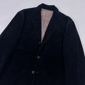vintage MENS BIGI メンズビギ コーデュロイ 段返3B テーラードジャケット S/ネイビー 濃紺