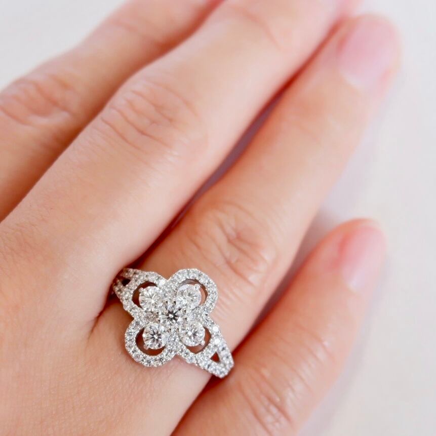 Pt900 ギンザタナカ 銀座田中 ダイヤモンド 0.75ct リング Pt900 ギンザタナカ 銀座田中 ダイヤモンド 0.75ct リング