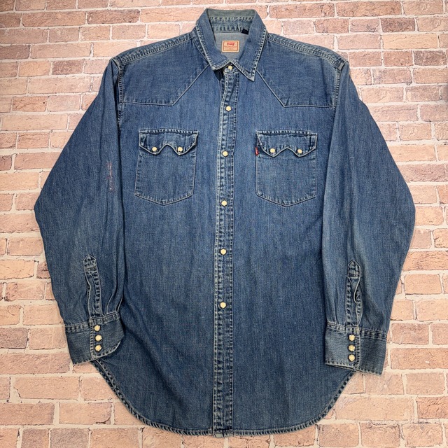 Ⓚ1990s  LEVI'S  DENIM WESTERN SHIRT